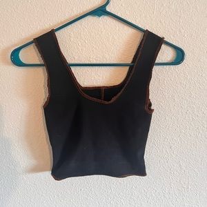 Sinew a moon onyx fabric tank top XS